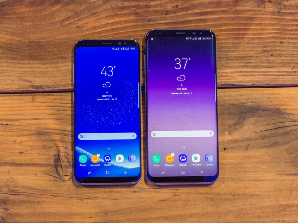 Galaxy S8 vs iphone X