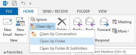 Outlook Cleanup Tool